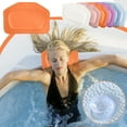 thumbnail image 6 of Bath Pillow for Tub Pool Neck Cushion Clearance, Comfort Spa Bathtub Cushion with Non-Slip 3 Large Strong Suction Cups, for Head Neck and Back Support, 6 of 8