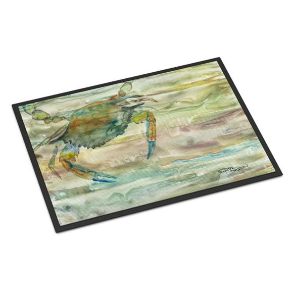 24 x 36 in. Blue Crab Sunset Indoor or Outdoor Mat