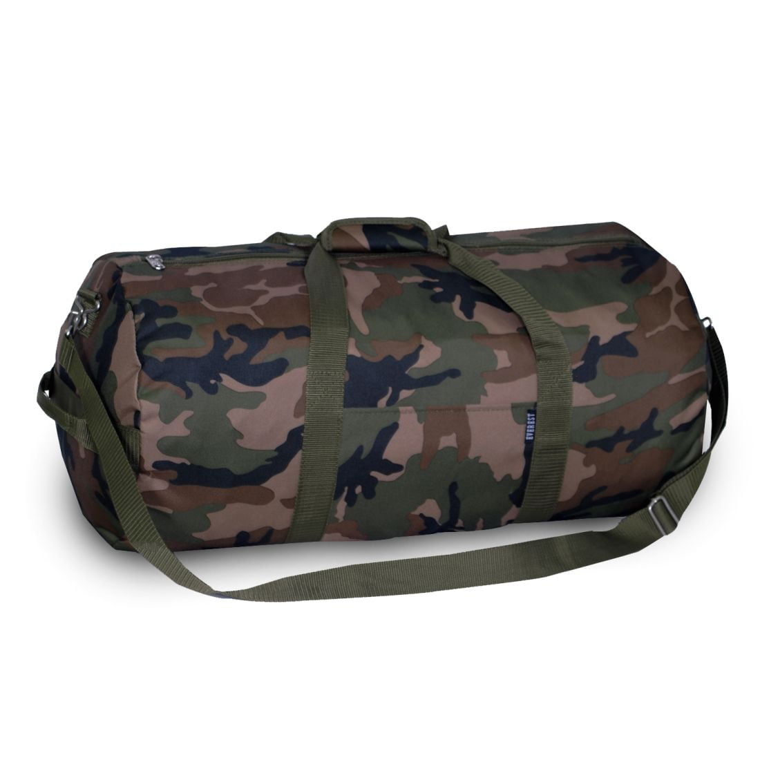 Everest 16Inch Woodland Camouflage Round Duffel Bag Camouflage