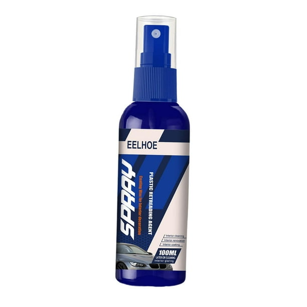 Restaurador de plástico para automóviles, restauración de piezas de plástico para automóviles, restauración de cera a prueba de polvo, mantenimiento de molduras de automóviles, 100ml