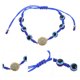 thumbnail image 2 of Pulsera con cuentas de mal de ojo, cuentas de mal de ojo, cuerda trenzada, cadena de mano para mujer, 2 of 4