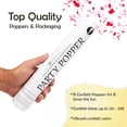 thumbnail image 5 of Clover Products Premium Anniversary - Engagement Confetti Cannon - 12" (6 Pack) Red & Pink Biodegradable Paper Confetti Popper | Launches Confetti 20-25 Feet, 5 of 6