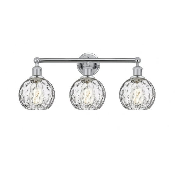 Innovations Lighting - Athens Water Glass - 3 Light Bath Vanity In Industrial
