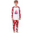 thumbnail image 6 of Your-Sty Pink Christmas Tree Print Christmas Family Matching Pajamas Christmas Pjs Holiday Nightwear Sleepwear Sets Long Sleeve Pjs, 6 of 8
