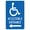 Warning Sign 3, variant on Accessible Exit Ada Sign - 8"x12" Decal Sticker, Ada Exit Label, Sticks to Any Surface, Accessibility Signage