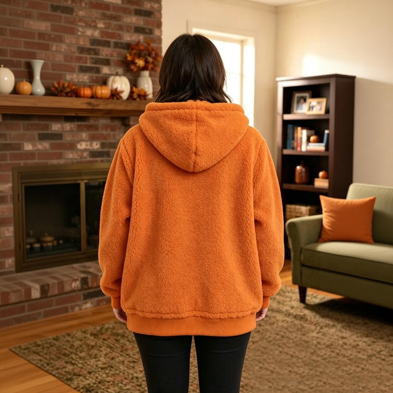 Halloween Maternity Baby Carrier Hoodie, Pregnancy Mommy Pumpkin Bat Costume Sweatshirt with Infant Onesie, Kangaroo Pocket Maternity Hoodie for Mom and Baby, Matching Outfit for Halloween Party