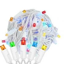 Novelty Lights Multicolored 100 LED Christmas Mini Light Set (white Wire, 34 Feet)