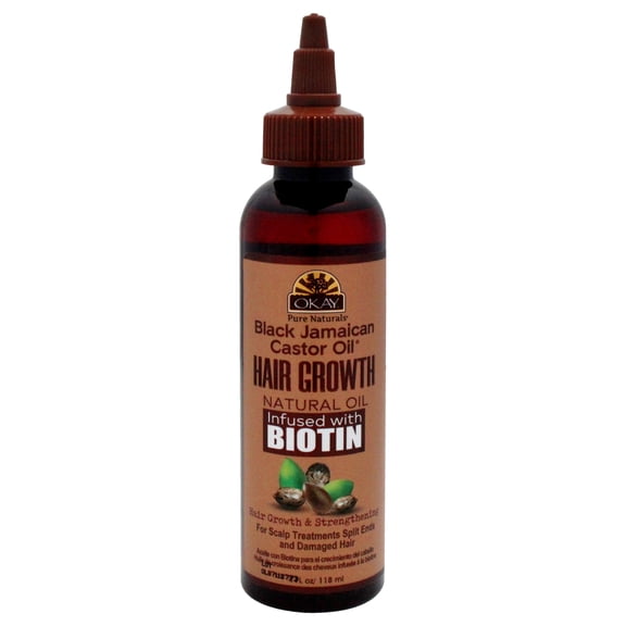 Okay Black Jamaican Castor Oil Hair Growth , 4 oz Oil