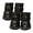 Black, variant on TELOLY 4Pcs Shoes for Dogs, Polyester Dog Booties, Dog Shoes, Silver, 4.7*3.8cm
