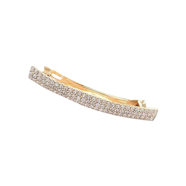 Pasador de pelo para mujer con diamantes artificiales Oro
