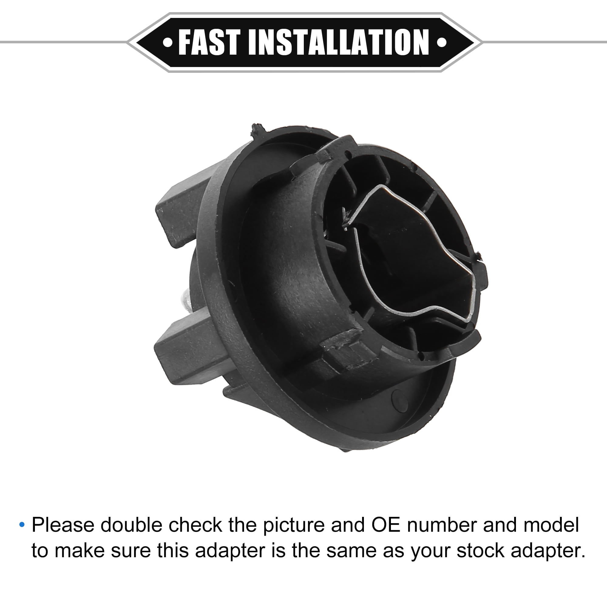 Unique Bargains Turn Signal Light Socket for Mercedes-Benz CLK 320 1998-2003 Plastic Black