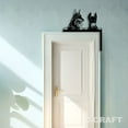 thumbnail image 3 of C-CRAFT Doberman Pinscher Dog Metal Decorative Door Corner 8 inch for Modern Home & Office Decor, 3 of 4