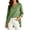 Green, variant on Tops for Women, V-Neck 3/4 Sleeve Loose Fit Swing Tunic Blouses, Solid Color Pullover Shirts for Summer and Fall