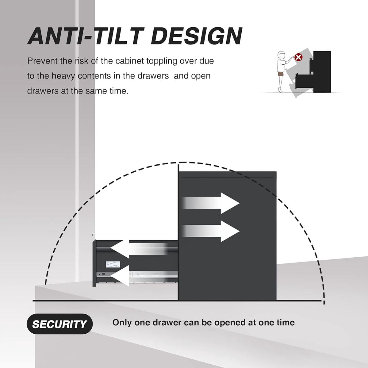 Ataucjin File Cabinet with 2-Drawer Lock,Vertical Metal Filing Cabinet for Letter/Legal Size Documents,Heavy Duty File Storage for Home Office,Requires Assembly