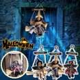 thumbnail image 1 of Colgante de Muñeca de Bruja de Halloween, Colgante de Terror, Colgante de Bruja Voladora, Colgante de Halloween, 1 of 5