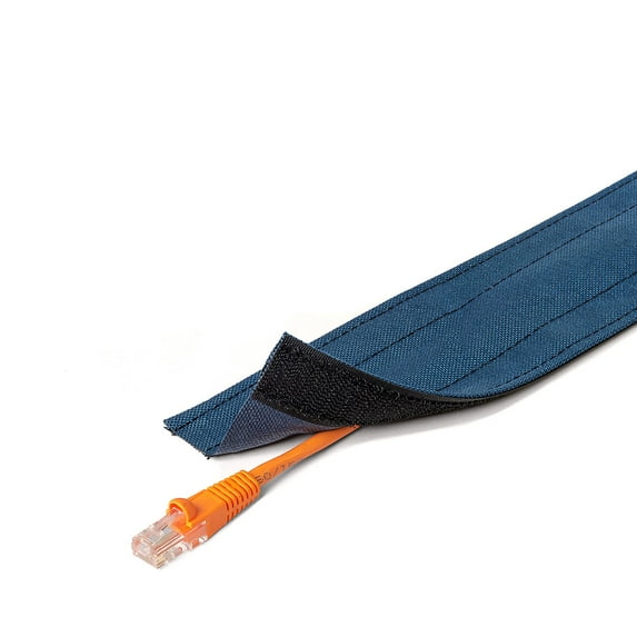 4" Wide Dura Race Carpet Cord Cover - 5FT Length - Blue