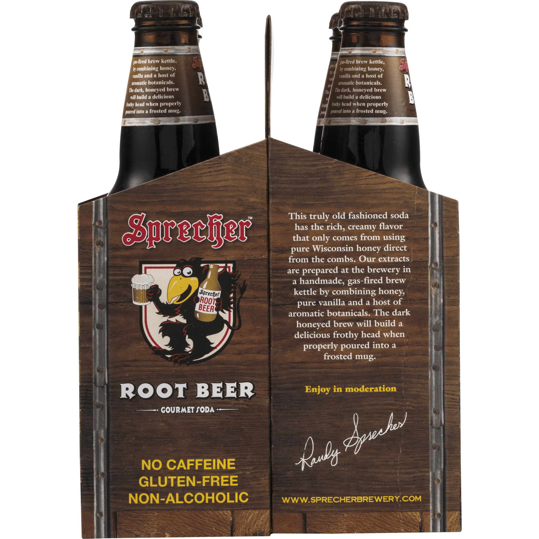 (3 pack) Sprecher Gluten-Free Root Beer Gourmet Soda, 16 Fl. Oz., 4 Count