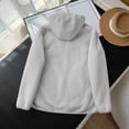 thumbnail image 6 of Wowcloth Women's Fleece Jacket, Long Sleeve Hooded with Zipper Front, Casual Warm Soft for Daily Outdoor and Lounge Wear, 6 of 9