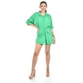 thumbnail image 4 of Vestido camisero con fruncido Roman Fashion /Juvenil, 1105 (Verde) verde G, 4 of 4