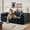 Blue, variant on CQSXDA Convertible 78.8" Floor Compression Sofa Bed with Armrest and Back Support, Corduroy Modular Couch for Bedrooms, Black