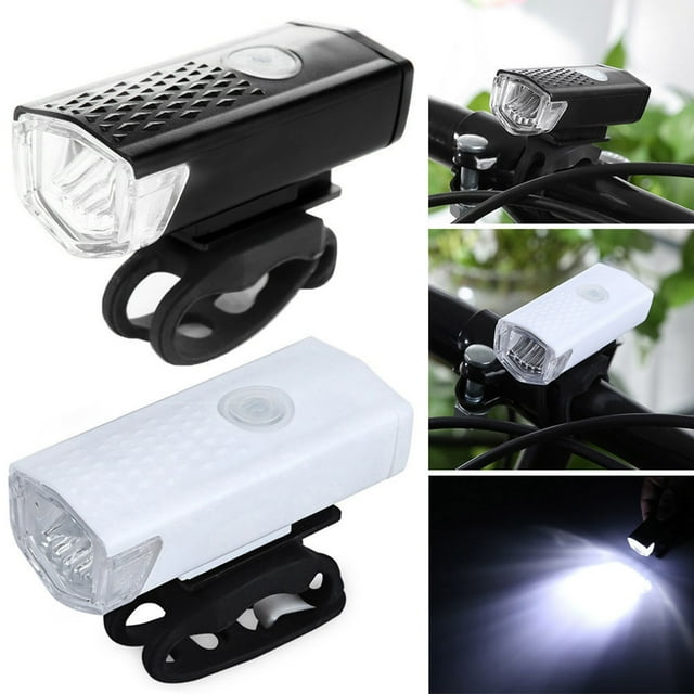 Bike Light USB Charging Waterproof Super Bright LED 360 Degree Rotation Illumination ABS Bike Headlights for Riding