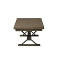thumbnail image 2 of Liberty Furniture Sonoma Road Rectangular Cocktail Table with Nail Head Accents and X Base Block Style Trestle Design, Light Brown, 2 of 7
