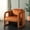 Rust, variant on Safavieh Fifer Contemporary Wood and Fabric Dining Arm Chairs, Tan