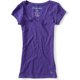 thumbnail image 1 of Aeropostale - Playera gráfica con cuello en V para mujer Bulldog, Púrpura, Mediana, 1 of 1