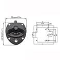 thumbnail image 2 of Black Recessed Folding T Lock Handle Lock For Trailer Toolbox Lock Unlocked Key Can Be Removed For Trailer Toolbox, 2 of 8