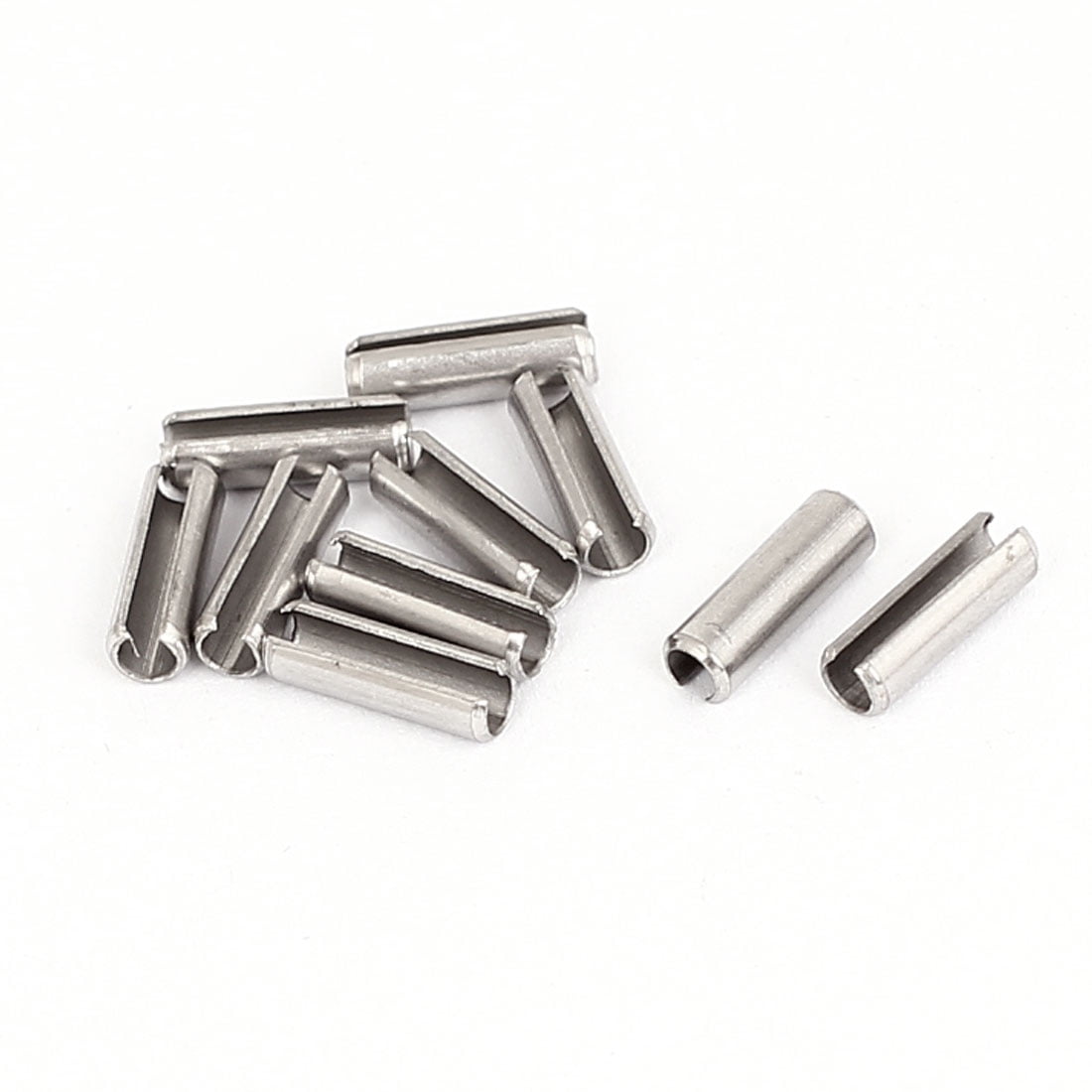 M3x10mm 304 Stainless Steel Split Spring Roll Dowel Pins Fasteners 10Pcs 