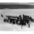 thumbnail image 2 of Howard Hughes Lands At Floyd Bennett Airport In New York History (24 x 18), 2 of 2