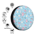 thumbnail image 4 of Goofa Funny Cute Teeth Pattern Universal Tire Cover for Jeep, SUV, Truck, and Trailer – Waterproof, UV-Resistant,Easy to Install, Fits 14"-17" Tires-14 inch, 4 of 6