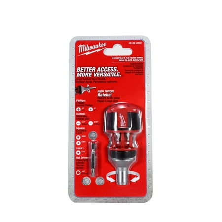Milwaukee-48-22-2330 8-in-1 Compact Ratcheting Multi-Bit Driver