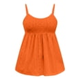 thumbnail image 6 of DHFJKG Bohemian Tank Tops For Women Backless Hallow Out Scoop Neck Low Cut Spaghetti Strap Flowy Camisole Top Beach Vacation Clothes, 6 of 6