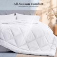 thumbnail image 4 of Utopia Bedding Queen Comforter Set, Bed in a Bag 7 Piece, White Diamond Quilted Bedding Set, Microfiber Fill, Comforter, Flat Sheet, Fitted Sheet, Pillowcase, Pillow Shams, Machine Washable, 4 of 4