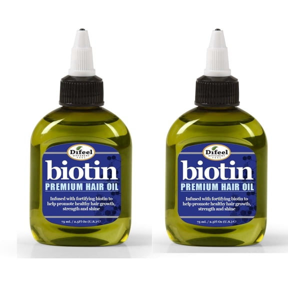 Difeel Premium Biotin Hair Oil 2.5 oz. (Pack of 2)