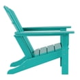 thumbnail image 6 of Portside 4-Piece Adirondack Chair with Matching Ottoman Footrest Set Turquoise, 6 of 8