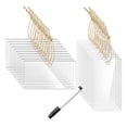 thumbnail image 1 of AMLESO 20Pcs Acrylic Label Clear Blank Reusable Basket Tags for Marking Drink Christmas, 1 of 8