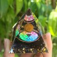 thumbnail image 1 of Torre de energía de pegamento de piedra triturada de loto de cristal natural de joyería tridimensional (5 cm) JAMW Sencillez, 1 of 5