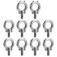 thumbnail image 2 of 10PCS Lifting Eye Bolt Screw 304 Stainless Steel Silver Heavy Duty M6 for Wire Rope Lifting, 2 of 7