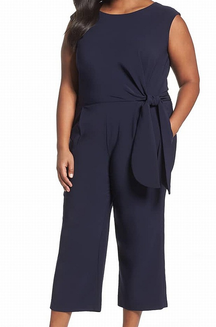 tahari jumpsuit navy