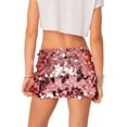 thumbnail image 6 of Yunliwuli Women Wrapped Half Dress, Sequined Summer Spring Fall Dance Street Club Party Short Skirt, 6 of 7