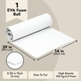 thumbnail image 4 of Rollo de espuma Craft Bright Creations, 5 mm, 36 x 99 cm, EVA blanca, 4 of 9
