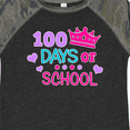 thumbnail image 4 of Inktastic 100 Days of School in Pink and Purple with Crown Girls Toddler T-Shirt, 4 of 5