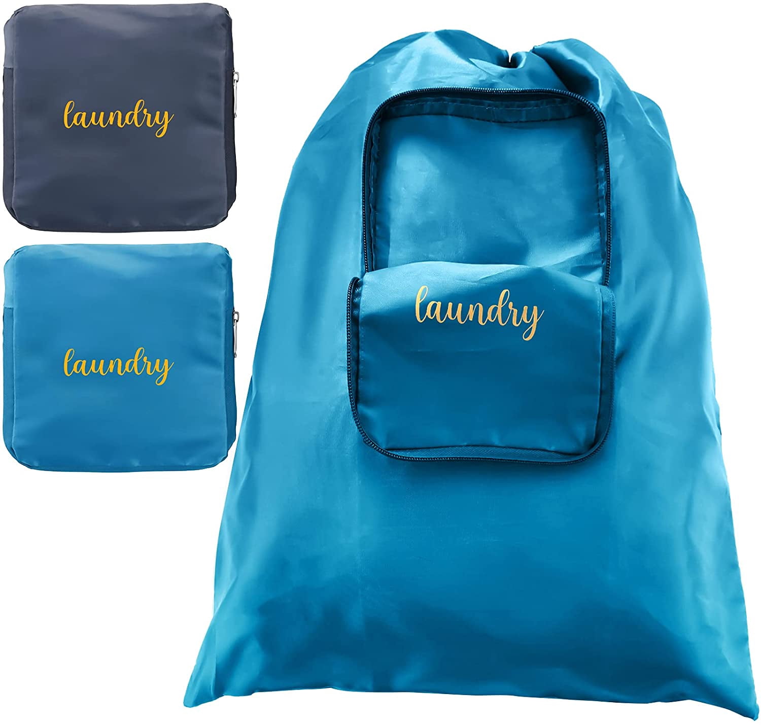 2 Pieces Travel Laundry Bag Small Dirty 