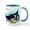 White/Blue Inside, variant on CafePress - Manta Ray Mug - 11 oz Ceramic Mug - Novelty Coffee Tea Cup