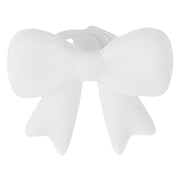 2pcs Silicone Bow Headphone Accessory|bows for beats headphones|Silicone Bow Headphone Accessory|Cute Earphone Decorations|Coquettish Headphone Clip Decor Attachment Accessories for Women(White)