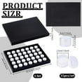 thumbnail image 2 of 35 Grids Gemstone Display Box Charm Display Tray Gem Box Stone Organizer Ring Display Box with Lid Container for DIY Mini Jewellery Diamond Collection Organizer 1" Inner Diameter, 2 of 5