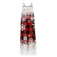 thumbnail image 4 of Women's Christmas Print Casual Jumpsuit Polyester with Pockets Comfortable Fit Versatile, 4 of 5