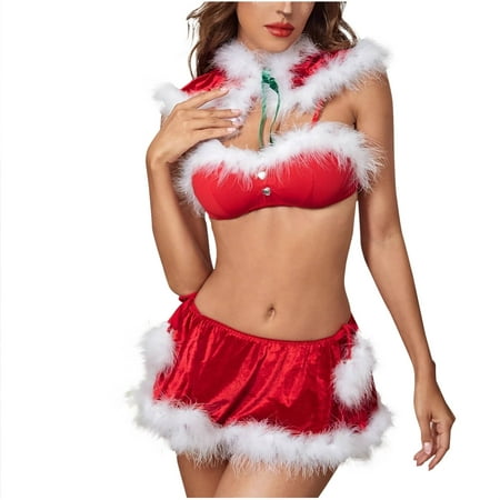PuPy Christmas Deals Lingerie Gifts Lingerie for Women Plus Size Naughty White Lingerie Stockings Black Lingerie Bodysuit Push Up Shipping Clearance Deals